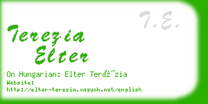 terezia elter business card
